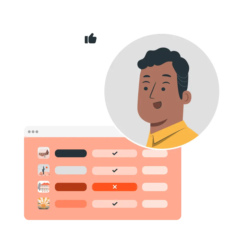 TeamOut RFP management and attendee portal product UI